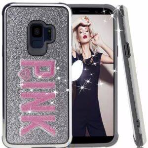 Galaxy S9 Pink Cover Case - Silver (3029)