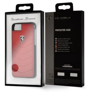 iPhone 6s/7/8 Ferrari Genuine Quilted Leather Red(330)